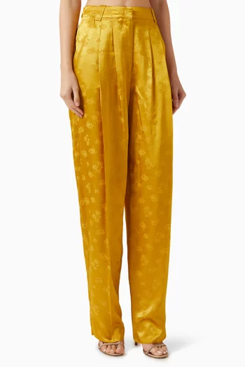 Facella Pants in Viscose-jacquard
