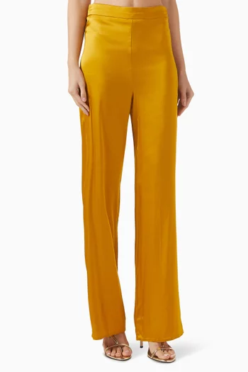 Straight-fit Jacquard Pants