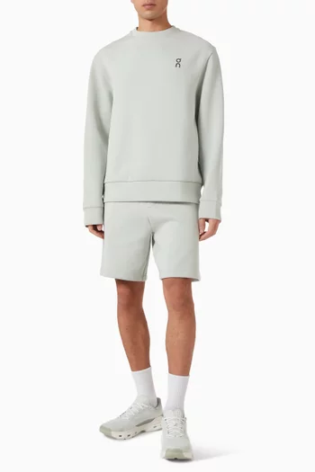 Focus Tech Crewneck Sweatshirt in Cotton-fleece