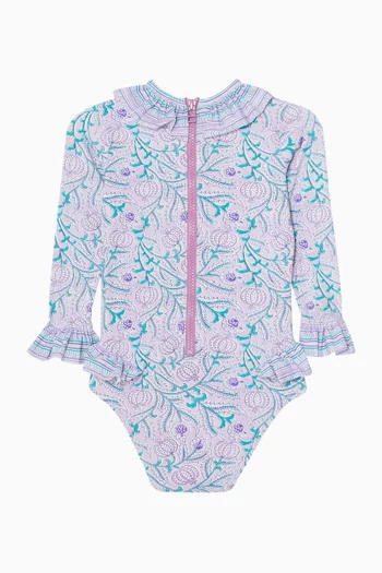 Poppy Surfer Long Sleeve Swimsuit