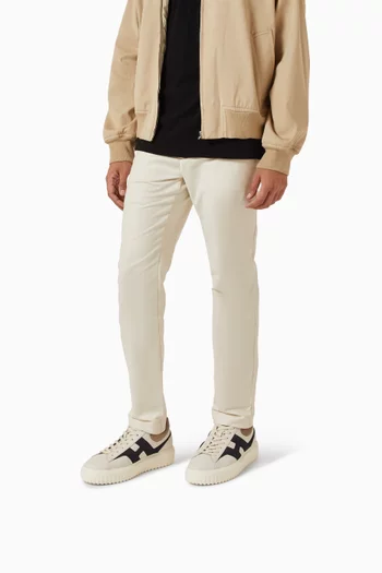 H-Stripes Sneakers in Leather & Suede