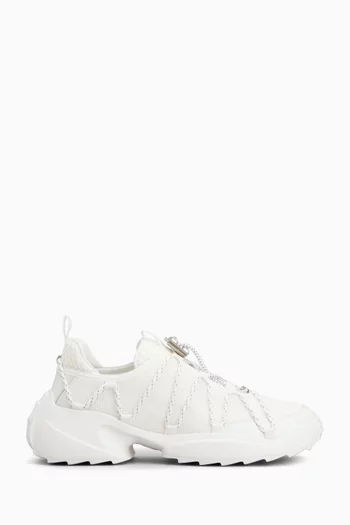 Viv' on the Run Sneakers in Leather & Fabric