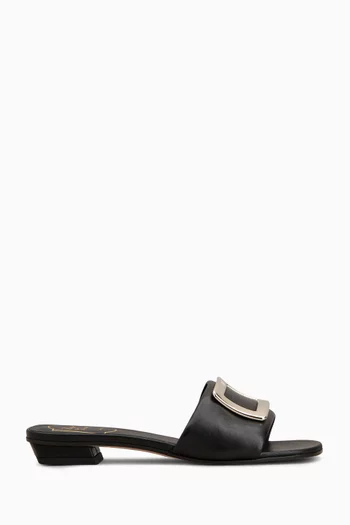 Belle Vivier Mules in Leather
