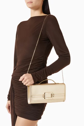 Belle Vivier Clutch in Leather