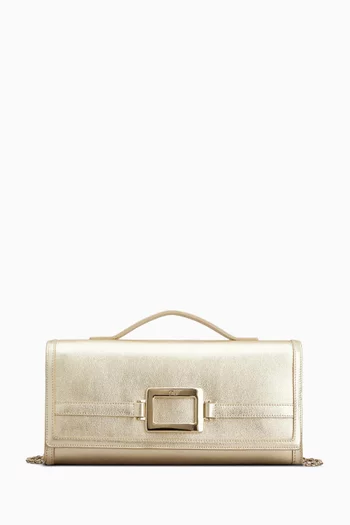 Belle Vivier Clutch in Leather