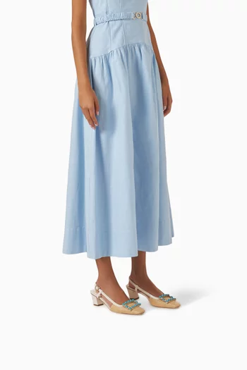 Belle Vivier Slingback Pumps in Canvas