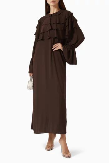 Layered Flounce Dress in Chiffon