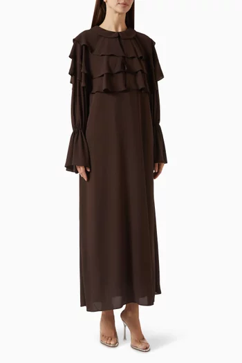 Layered Flounce Dress in Chiffon