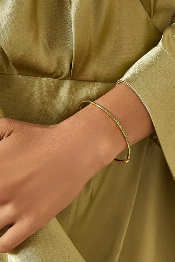 Zeus Tsavorite Pavé Bracelet in 18kt Gold