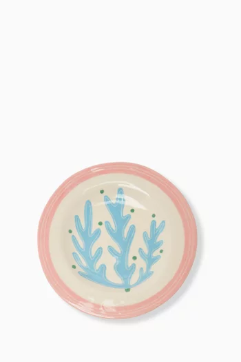 Seaweed Dessert Plate in Ceramic, 21cm