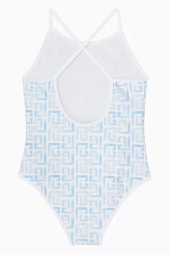 Patterned One-Piece Swimsuit