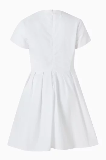 Bow Embroidered Dress