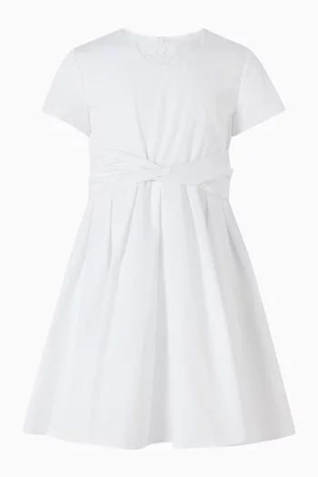 Bow Embroidered Dress