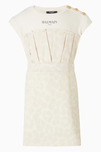 Logo Buttoned Dress