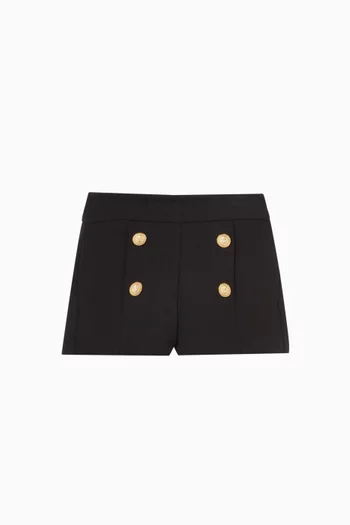 Gold-Button Shorts