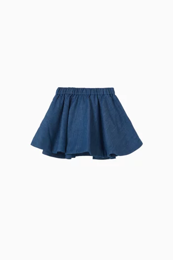 Gold-Button Baby Skirt