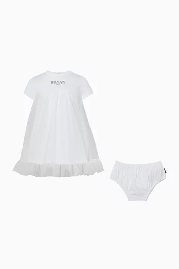 Logo Flared Dress