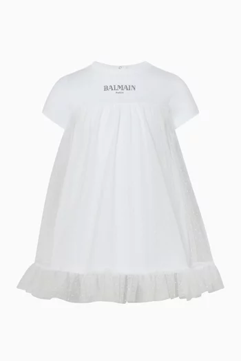 Logo Flared Dress