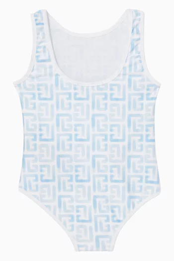 Patterned One-Piece Swimsuit