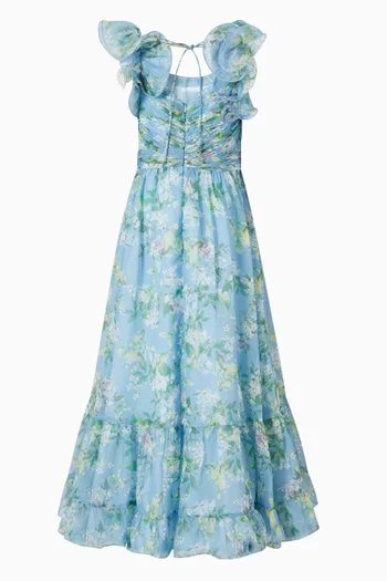 Ruffle Gown in Chiffon