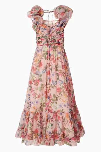Ruffle Gown in Chiffon