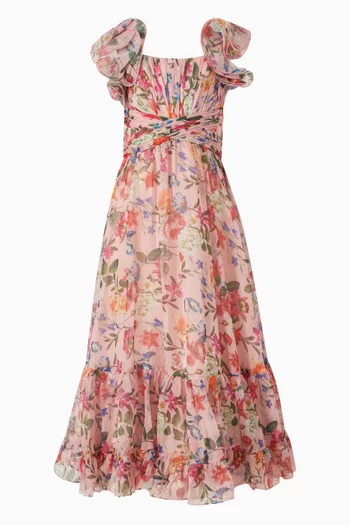 Ruffle Gown in Chiffon