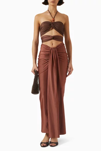 Dawn Top & Skirt Set in Lycra