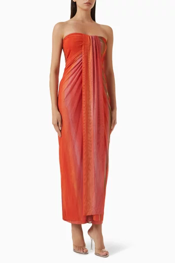 Lena Maxi Dress in Mesh