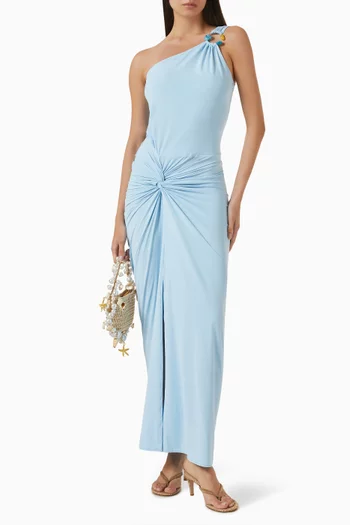 Canoa Twist Dress in Jersey