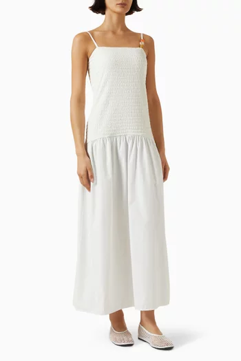Wara Shirred Dress in Jersey