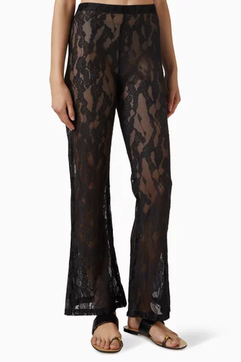 Porto Flared-leg Pants in Lace