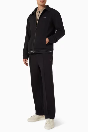 Zip Sweatshirt in Cotton-blend