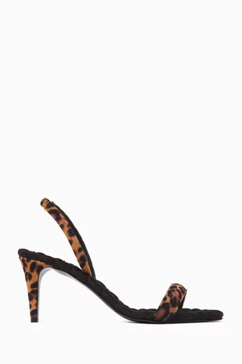 Claudia Slingback Sandals in Velvet