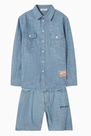 Poldo Button-up Shirt in Denim