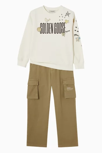 Logo Sweater in Cotton