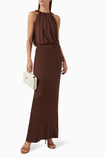 Cape Maxi Dress