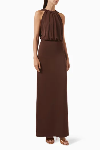 Cape Maxi Dress