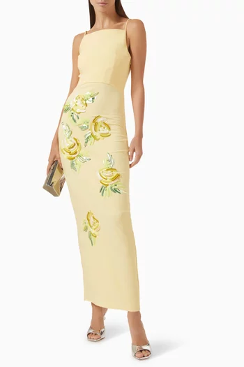 Boat Neck Maxi Dress