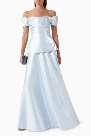 Off-shoulder Ball Gown