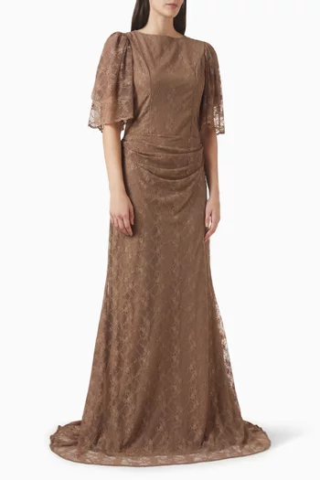 Draped Dress in Lace
