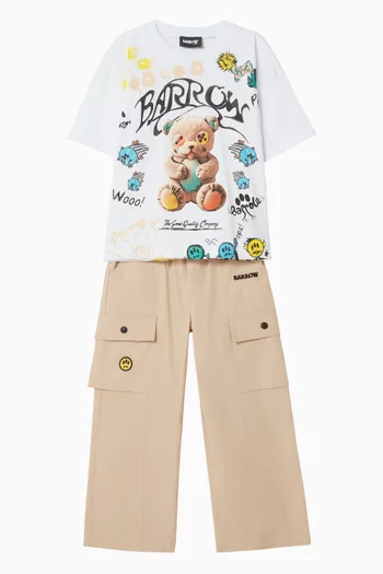 Logo Cargo Pants