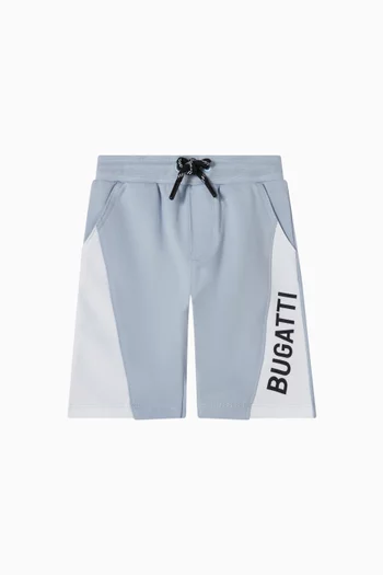 Logo Striped Sweat Shorts