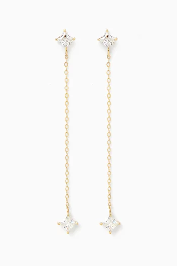 Starlight Charm Drop Earrings in 18kt Gold