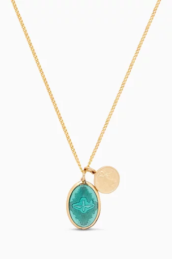 Mini Dove Pendant Necklace in Gold-vermeil