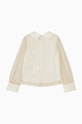 Polka Dot-print Blouse