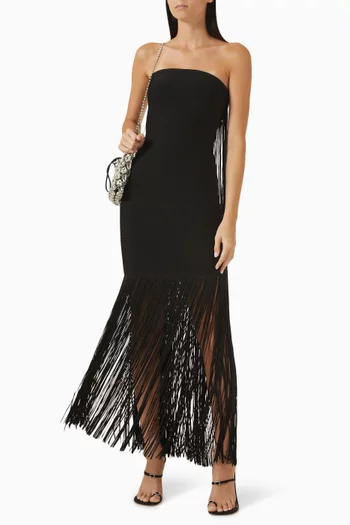 Briar Fringe Gown in Rayon Blend