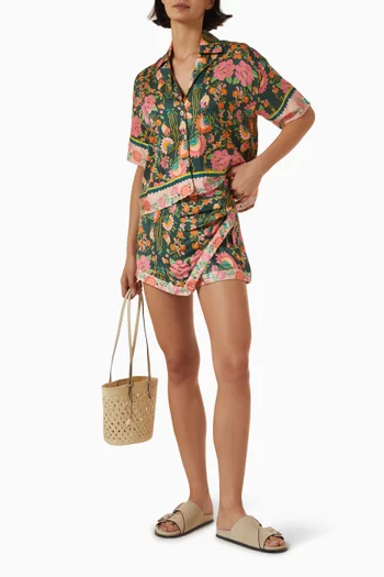Arabesque Rose Duchess Mini Skirt