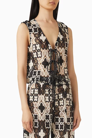 Key Vest in Cotton Blend