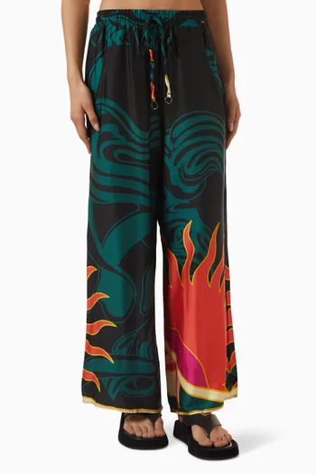 Flamingo Night Ophelia Pants