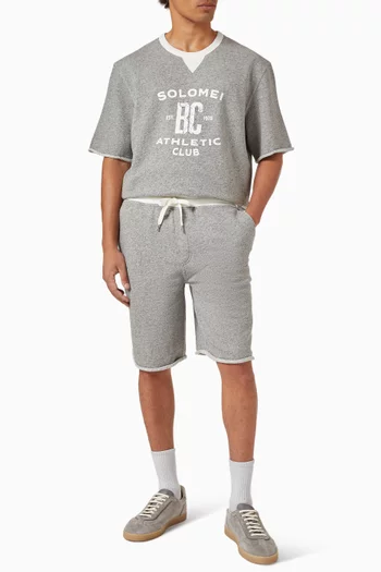 Mélange Short Sleeve Sweatshirt in  French Terry